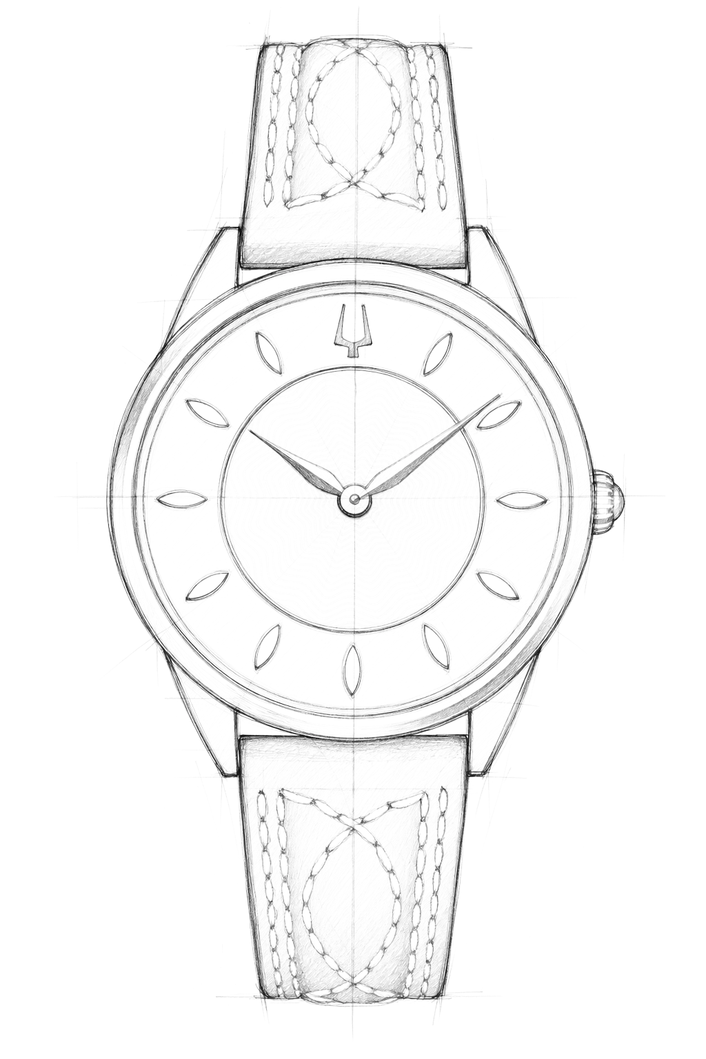 Watch technical diagram