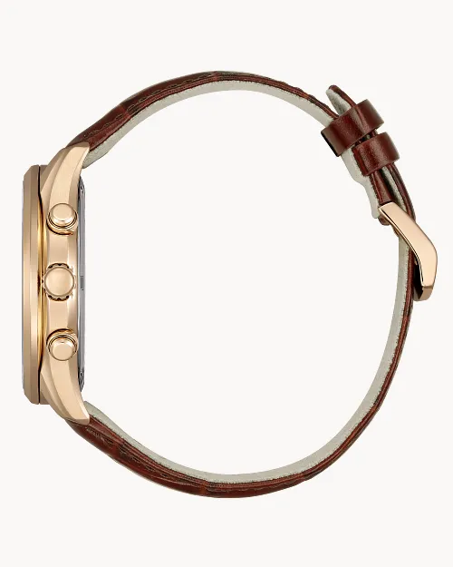 Classic Brown Dial Leather Bracelet AT2573-07X | CITIZEN Classic Brown Dial Leather Bracelet AT2573-07X | CITIZEN