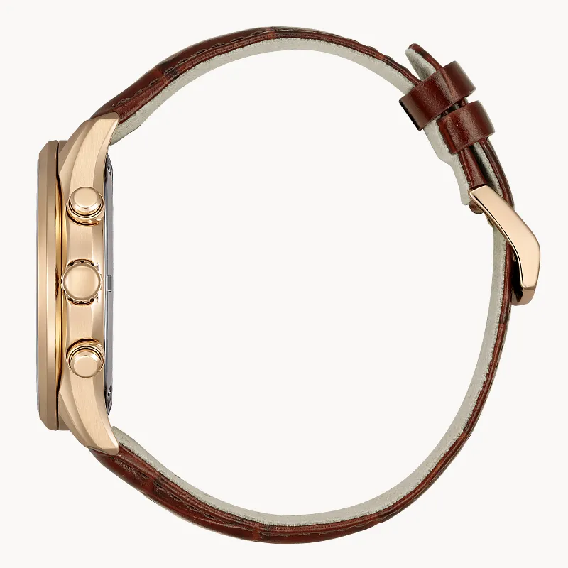 Classic Brown Dial Leather Bracelet AT2573-07X | CITIZEN Classic Brown Dial Leather Bracelet AT2573-07X | CITIZEN