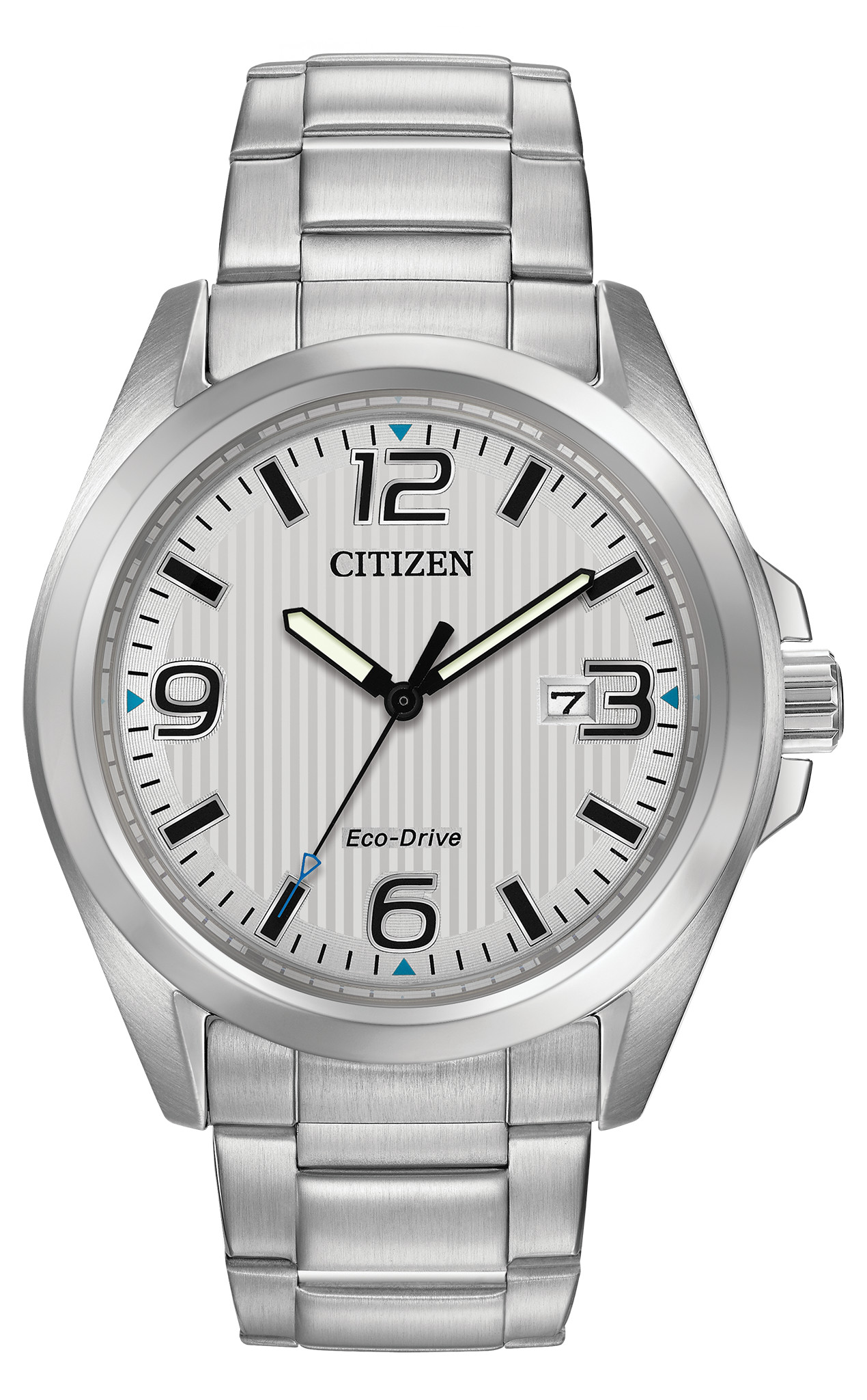 citizen eco drive watch silver