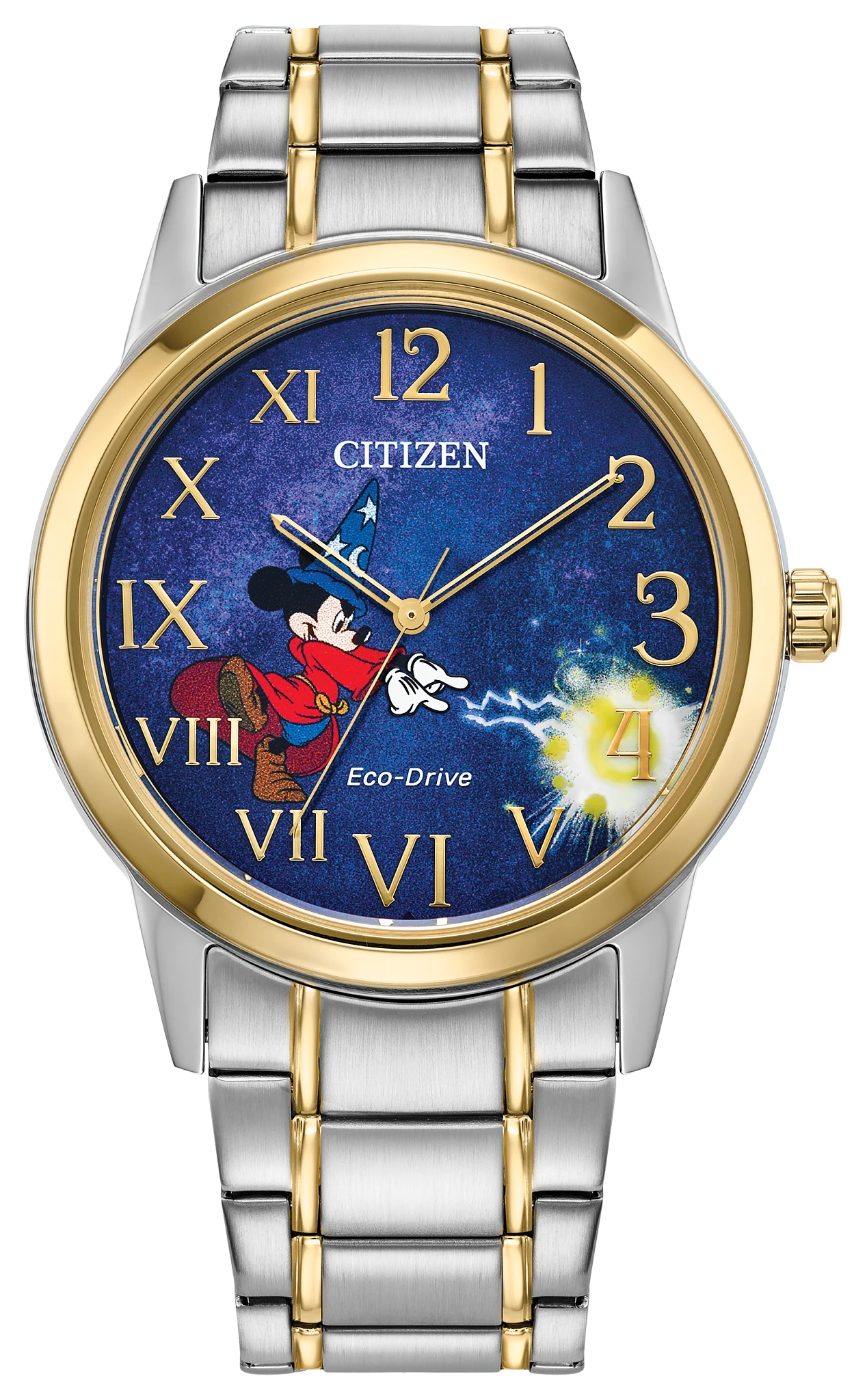 au maison Sorcerer's Apprentice Mickey Blue Dial Stainless Steel Bracelet FE7064-71W