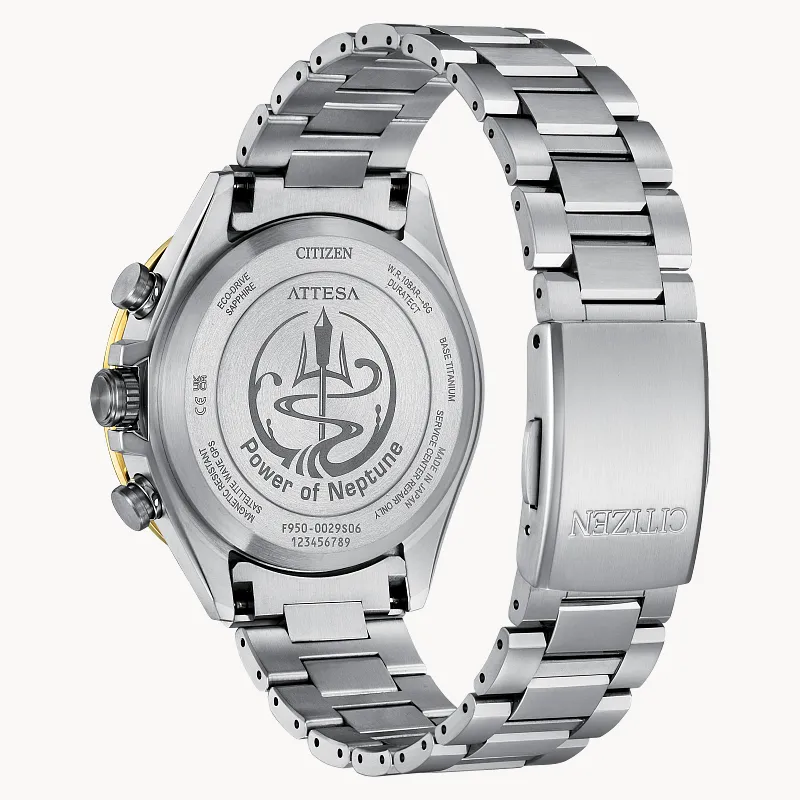 ATTESA Blue Dial Super Titanium with Platinum DLC Coating ATTESA Blue Dial Super Titanium with Platinum DLC Coating
