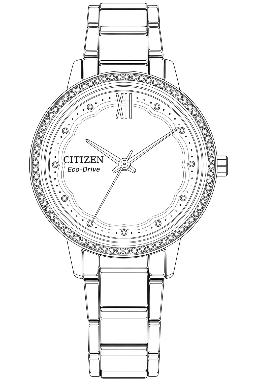 Watch technical diagram