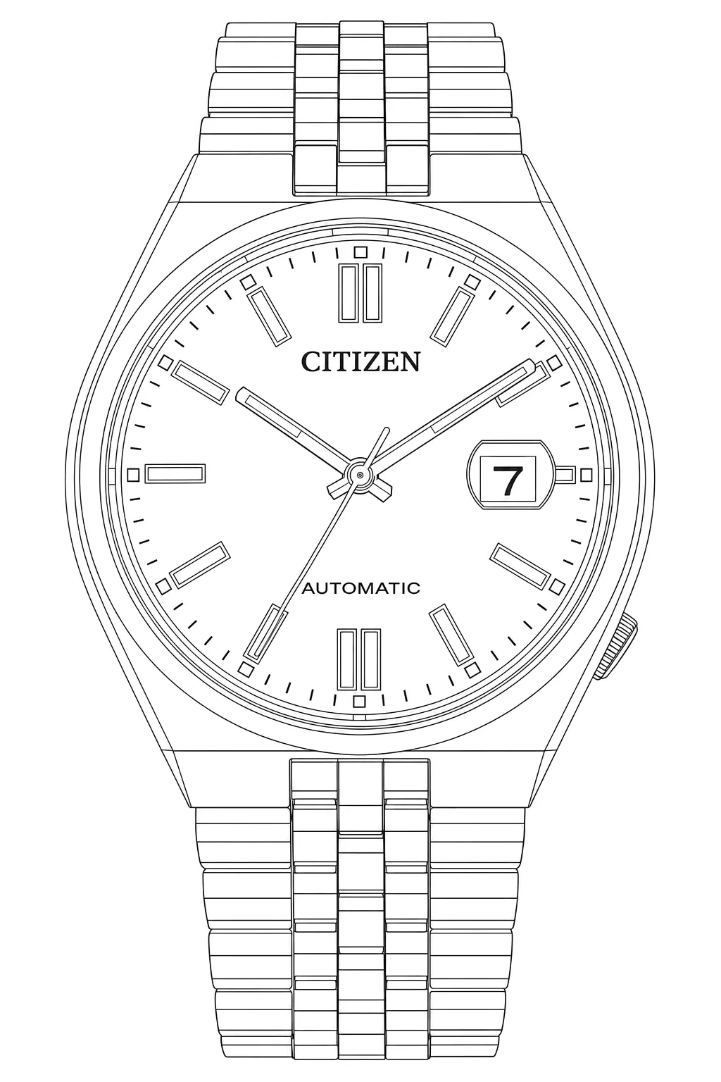 Watch technical diagram