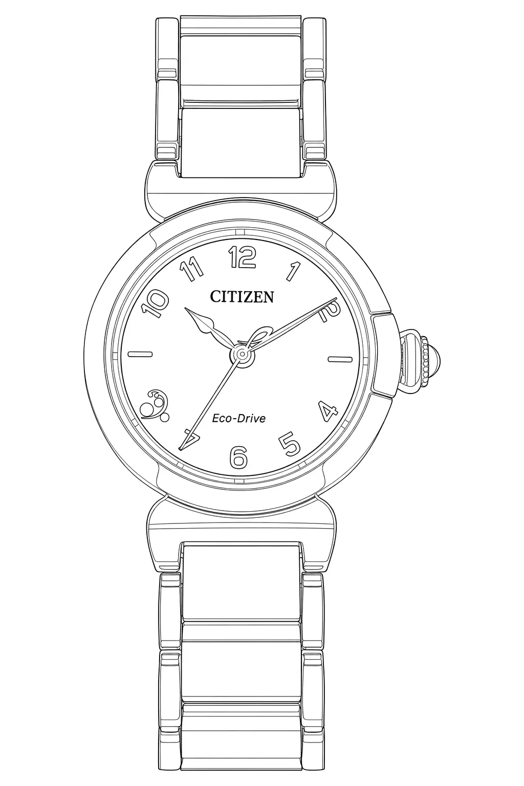 Watch technical diagram