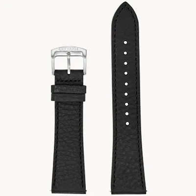 Black Textured Leather Strap Black Textured Leather Strap