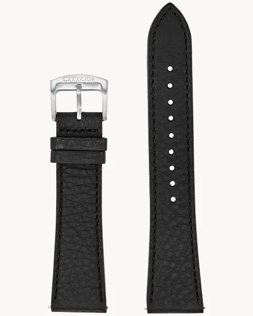 Black Textured Leather Strap image number 0