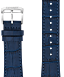 Navy Croc-Embossed Leather Strap