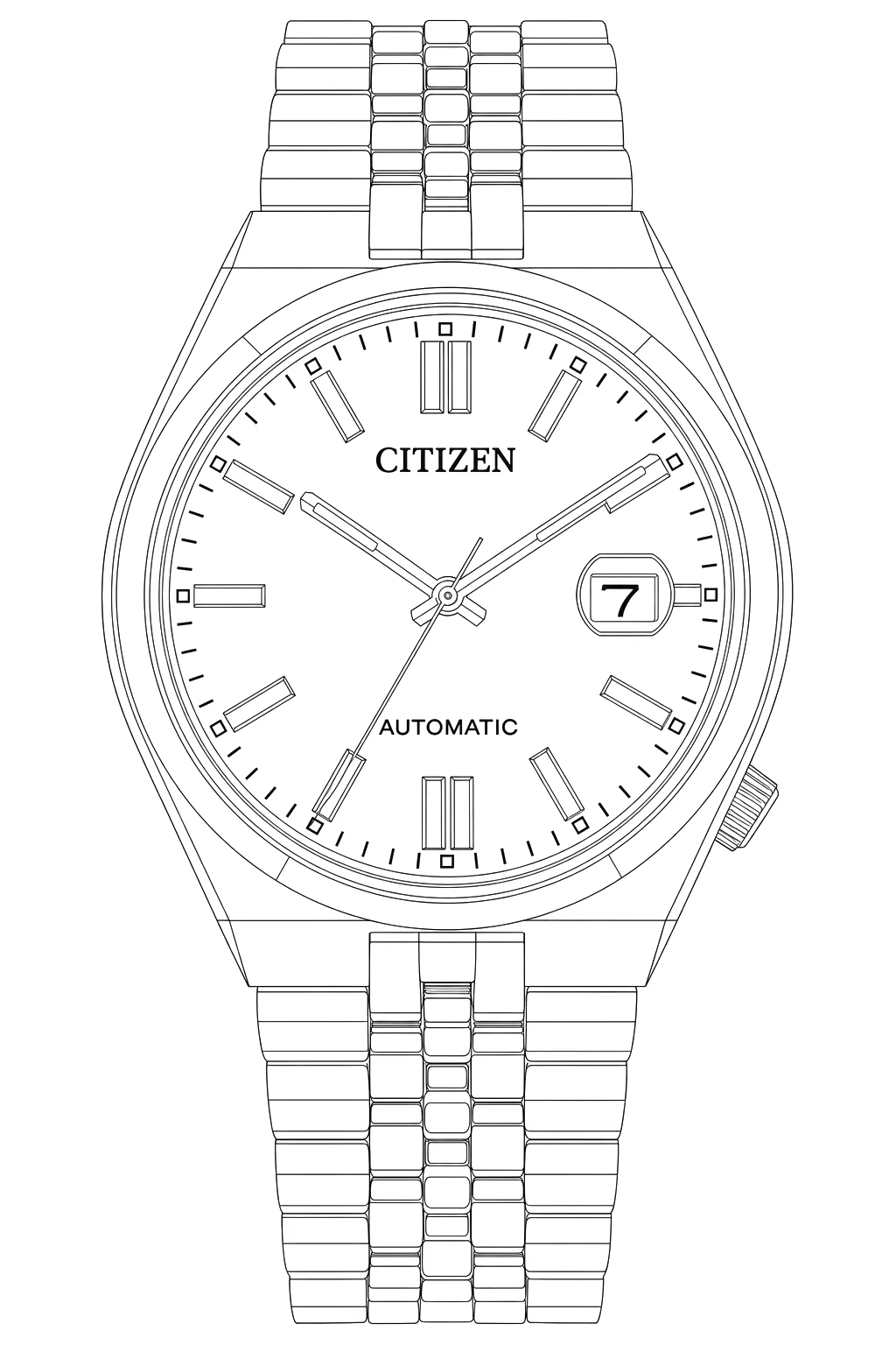 Watch technical diagram