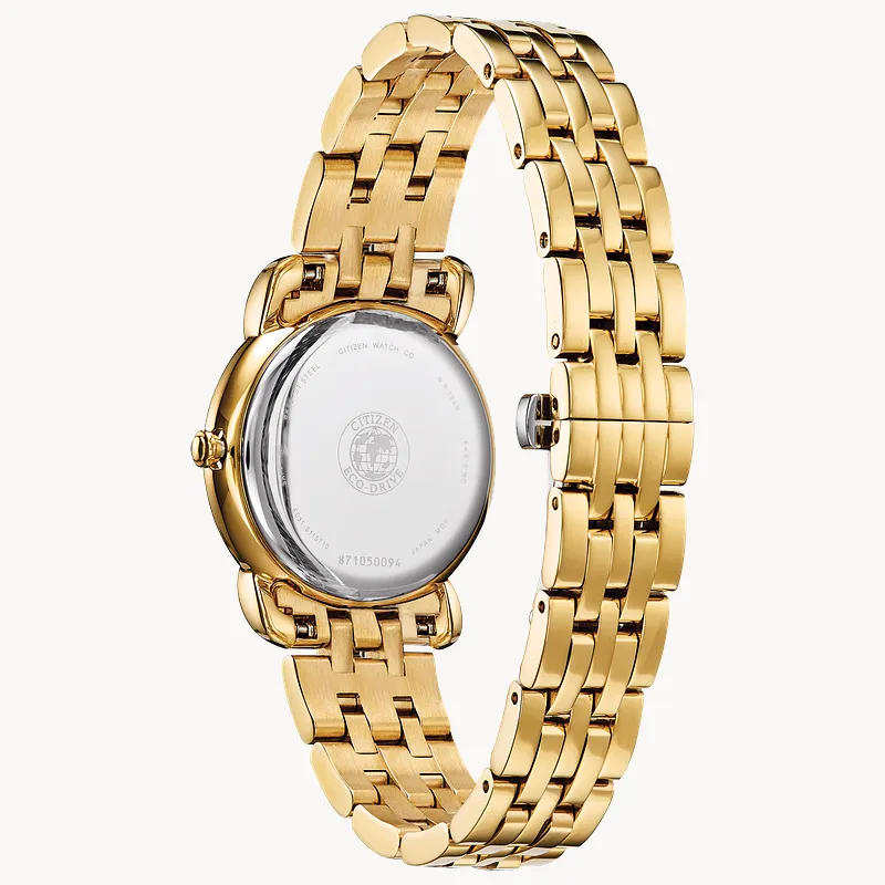 ★レア逆輸入★Citizen Women's Eco-Drive Jolie Ladies Watch Jolie - Ladies Eco-Drive EM0692-54D Gold Diamond Watch | CITIZEN