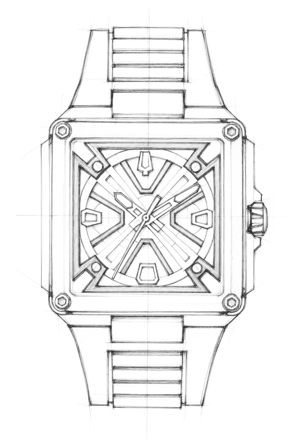 Watch technical diagram