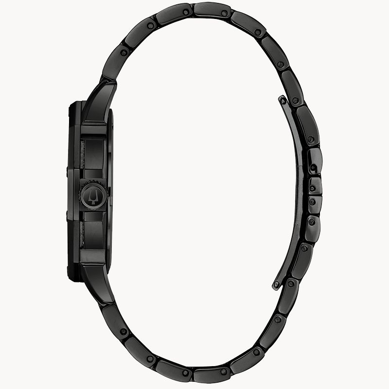 Bulova Octava Black Crystal Stainless Steel Watch Bulova