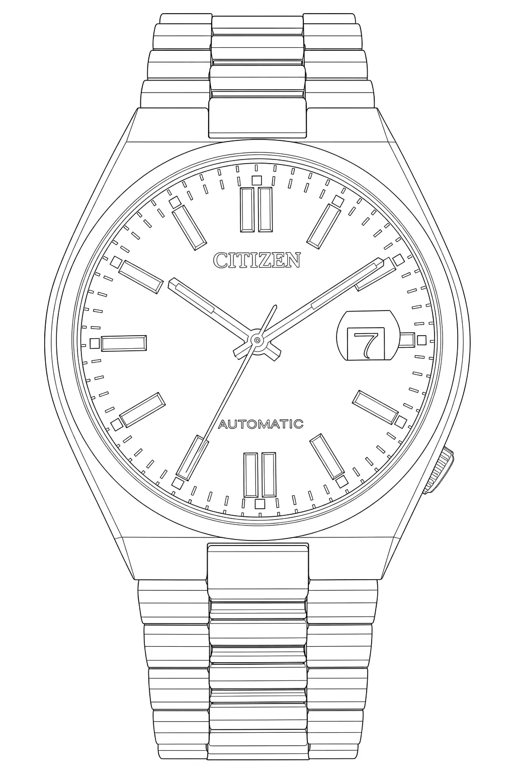 Watch technical diagram