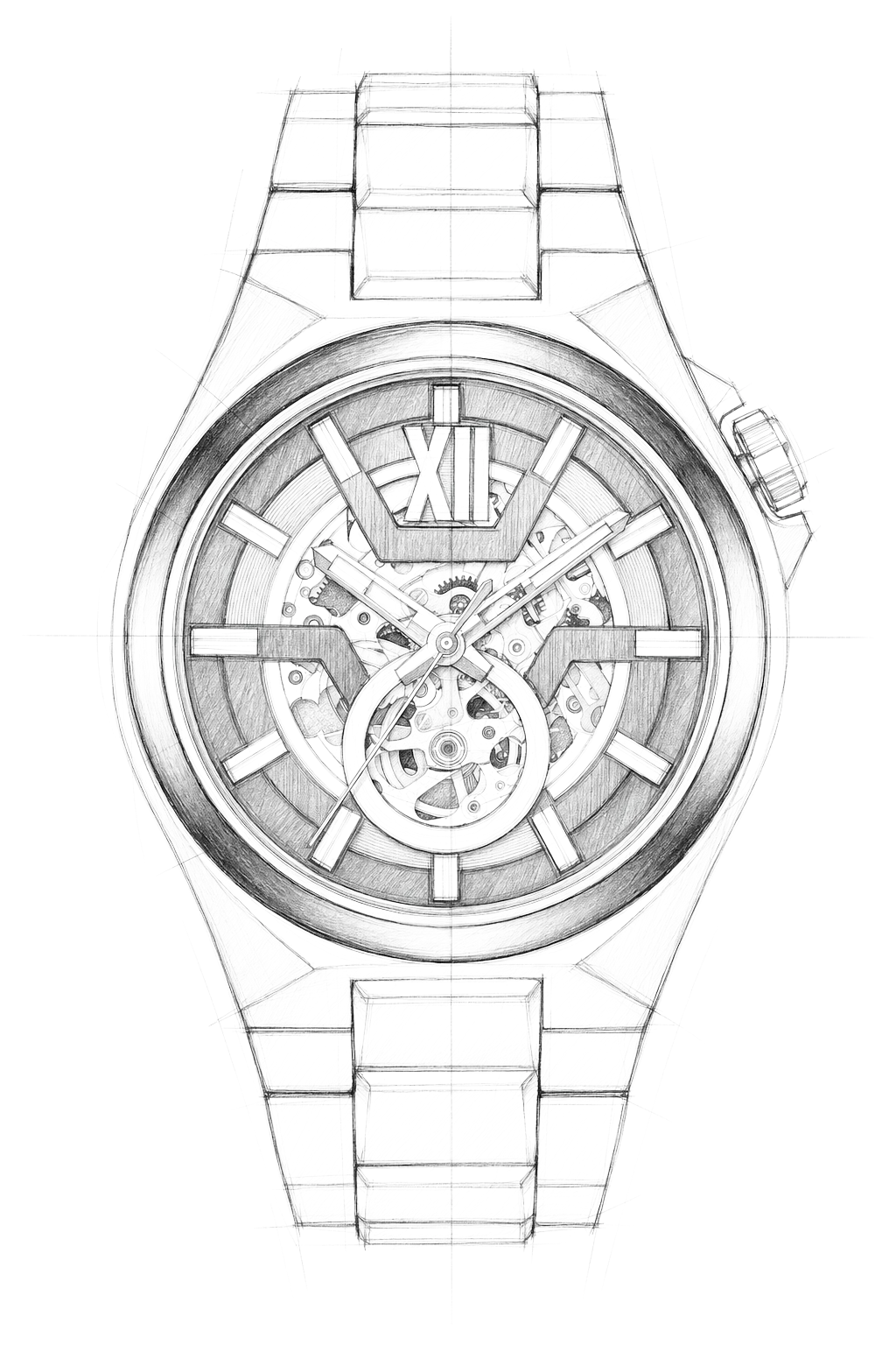 Watch technical diagram