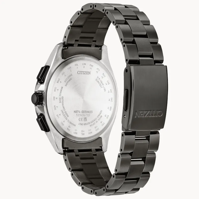 ATTESA Blue Dial Super Titanium with DLC Coating Bracelet ATTESA Blue Dial Super Titanium with DLC Coating Bracelet