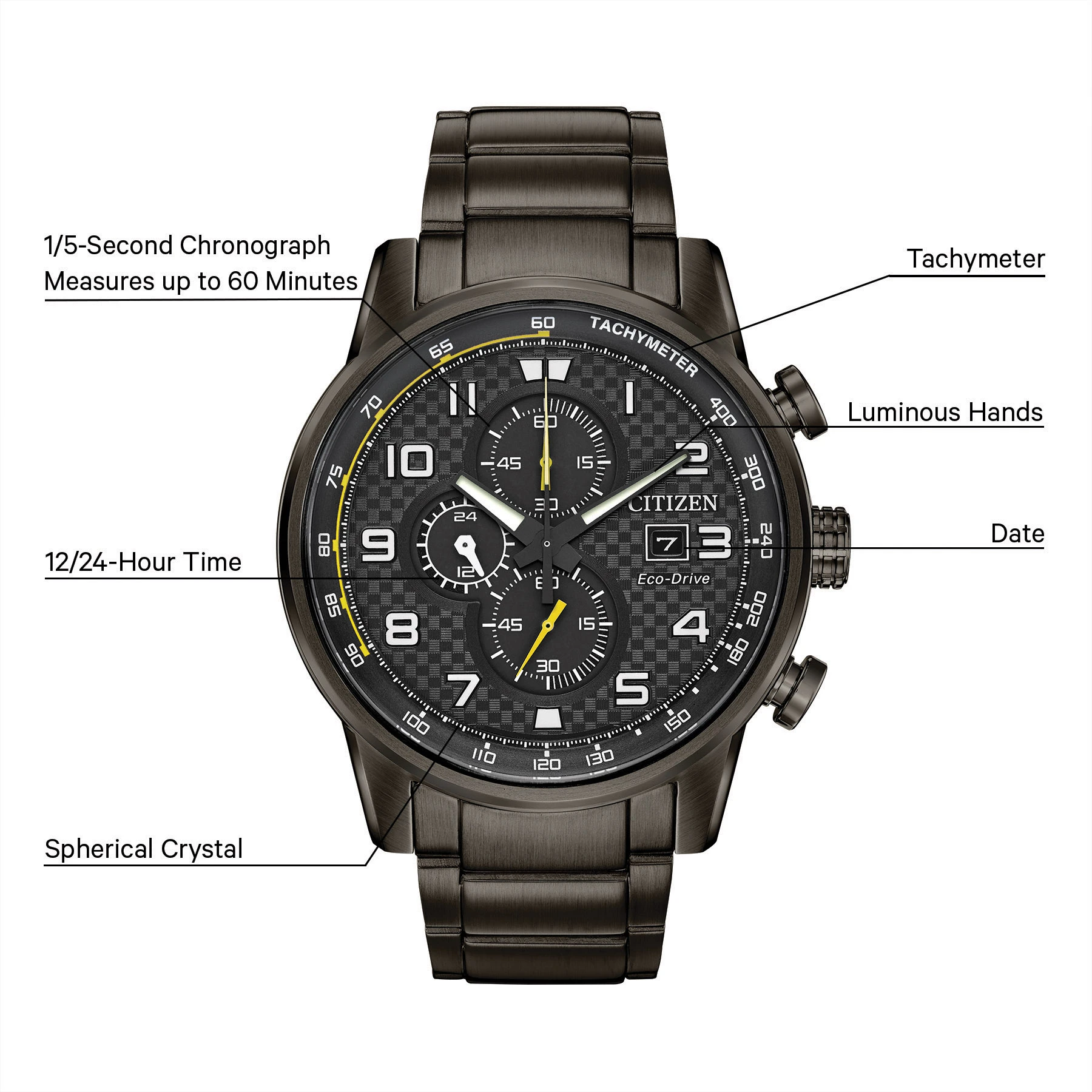 ユリレオ Citizen Primo Men's Eco-Drive Gray Stainless Steel Watch | CITIZEN