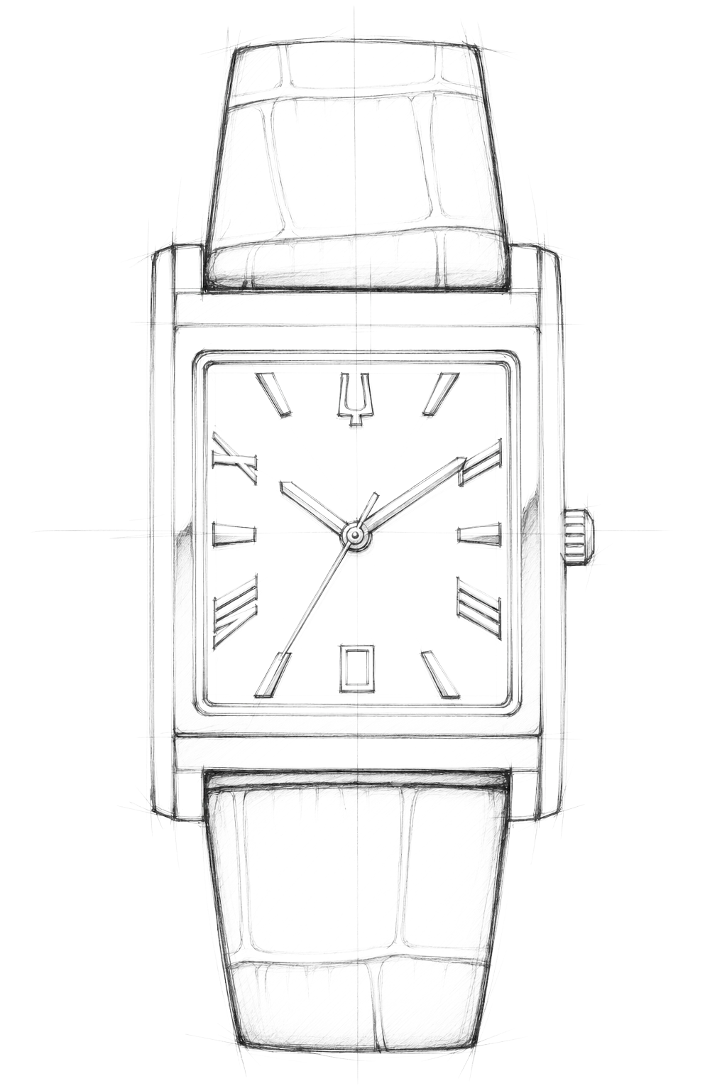 Watch technical diagram
