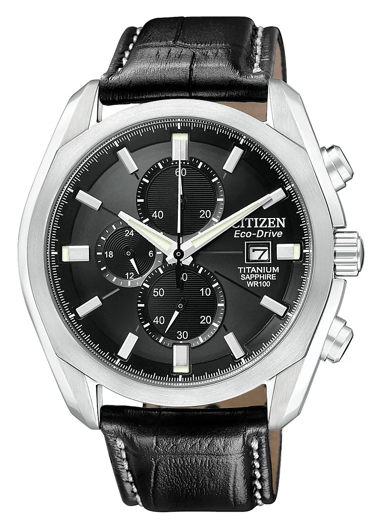 Corso Black Dial Leather Strap CA0020-05E | CITIZEN