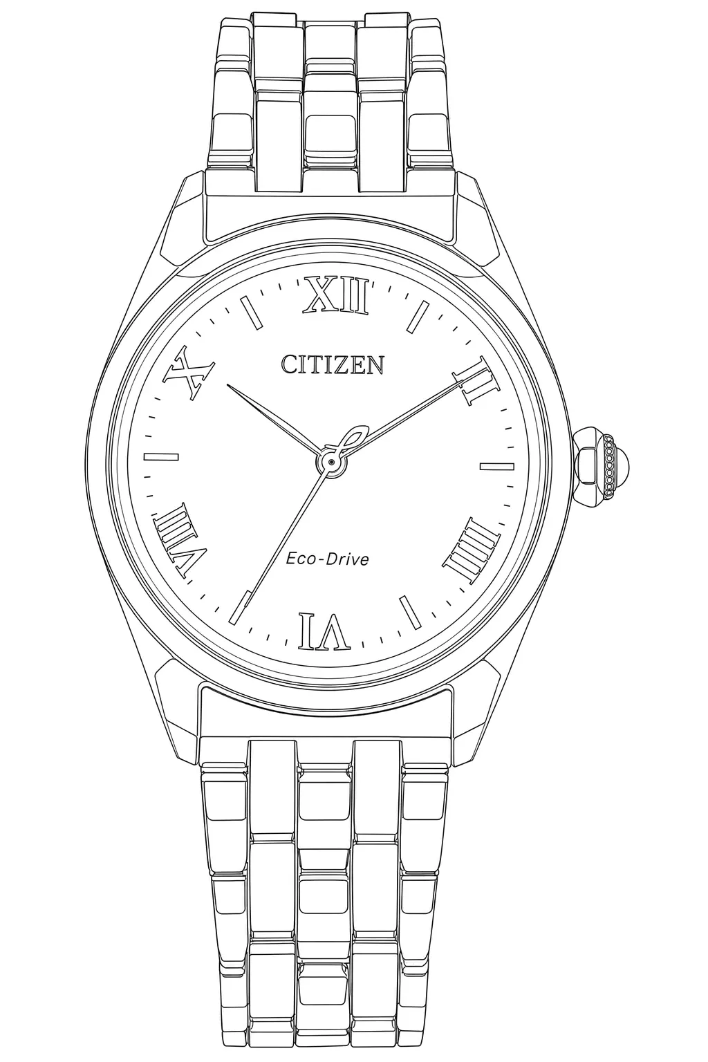Watch technical diagram