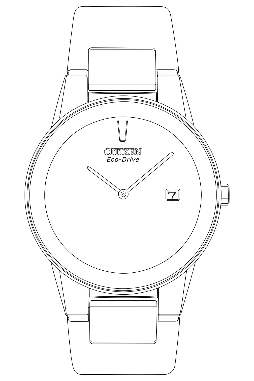 Watch technical diagram