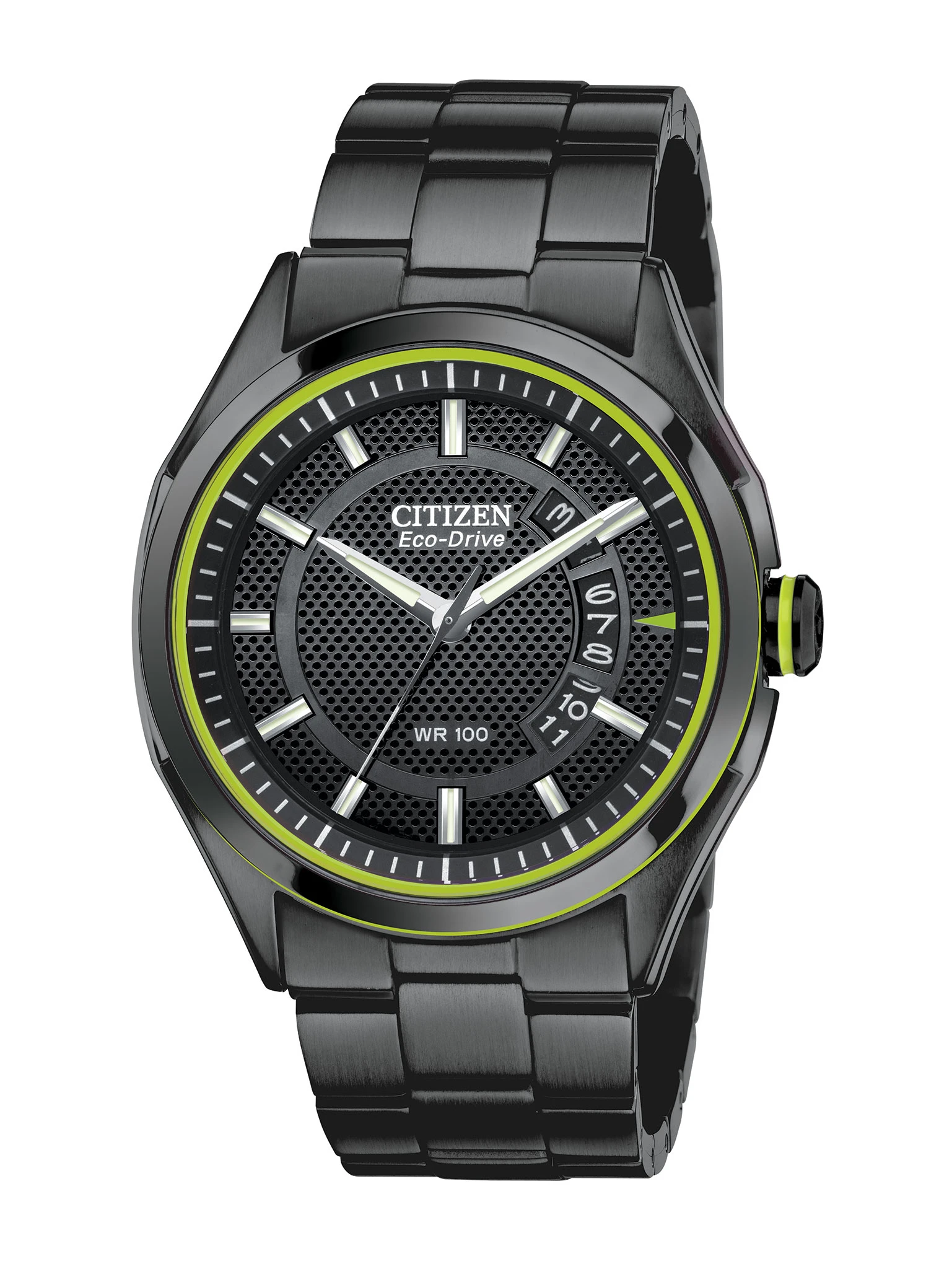 Sport Casual Black Dial Stainless Steel Bracelet AW1145-58E | CITIZEN