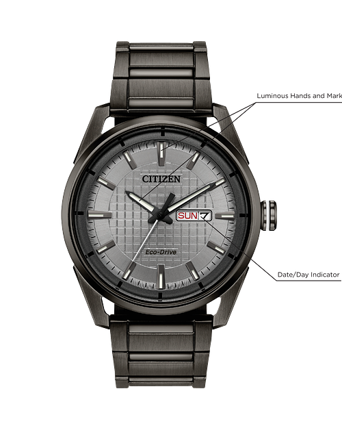 Citizen CTO Eco-Drive Gray Stainless Steel Watch | CITIZEN Citizen CTO Eco-Drive Gray Stainless Steel Watch | CITIZEN