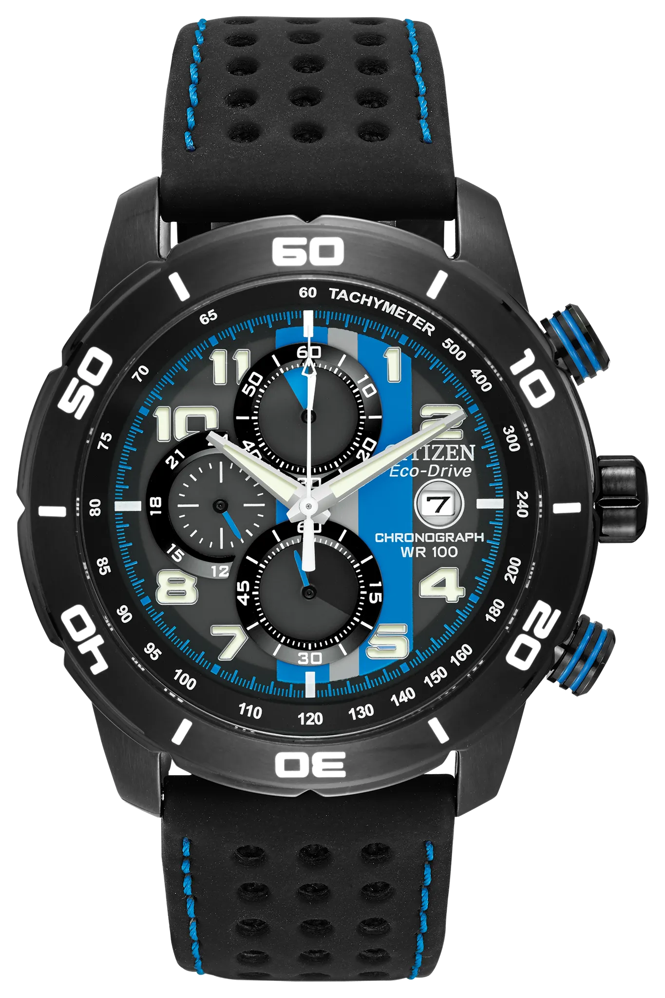 Primo Black Dial Polyurethane Coated Leather Strap CA0467-03E