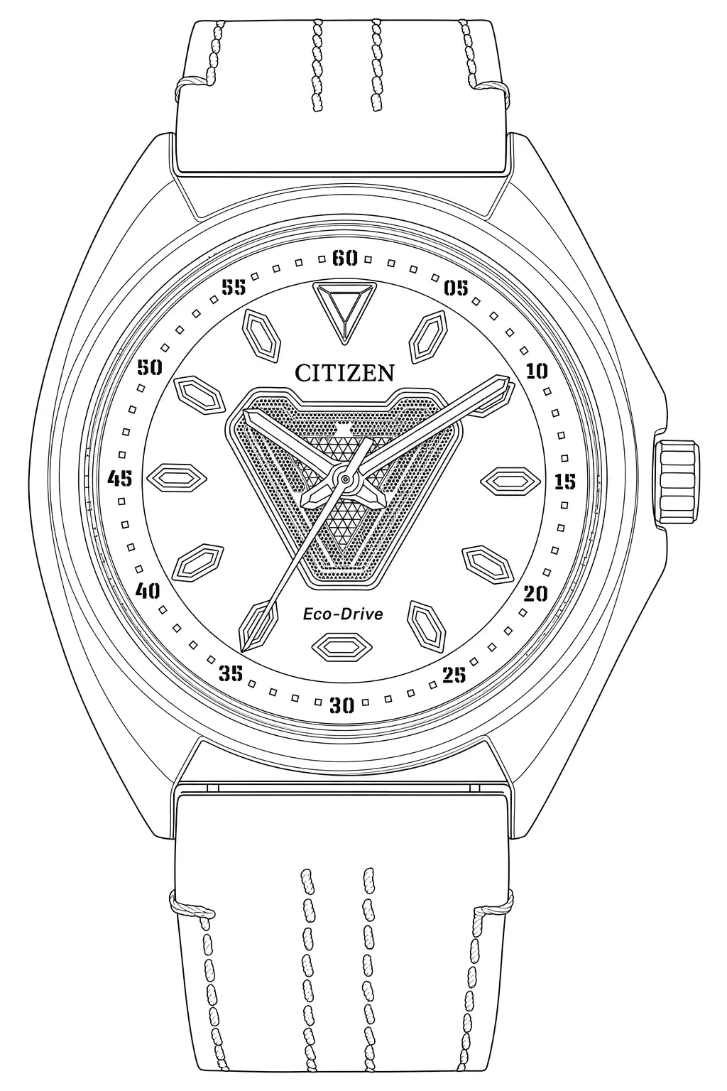 Watch technical diagram