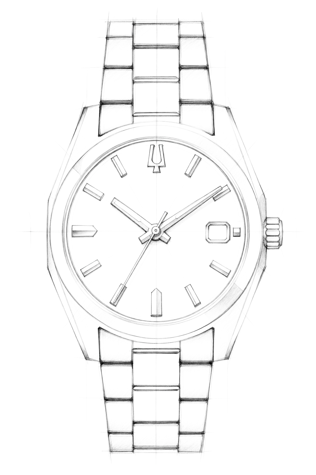 Watch technical diagram