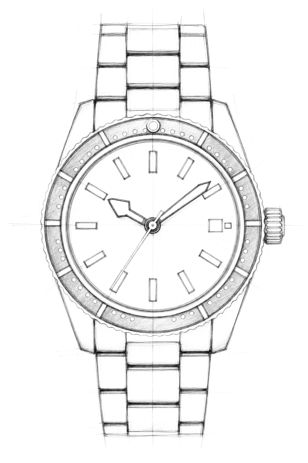 Watch technical diagram