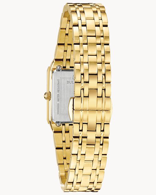 Bulova watch square face best sale gold