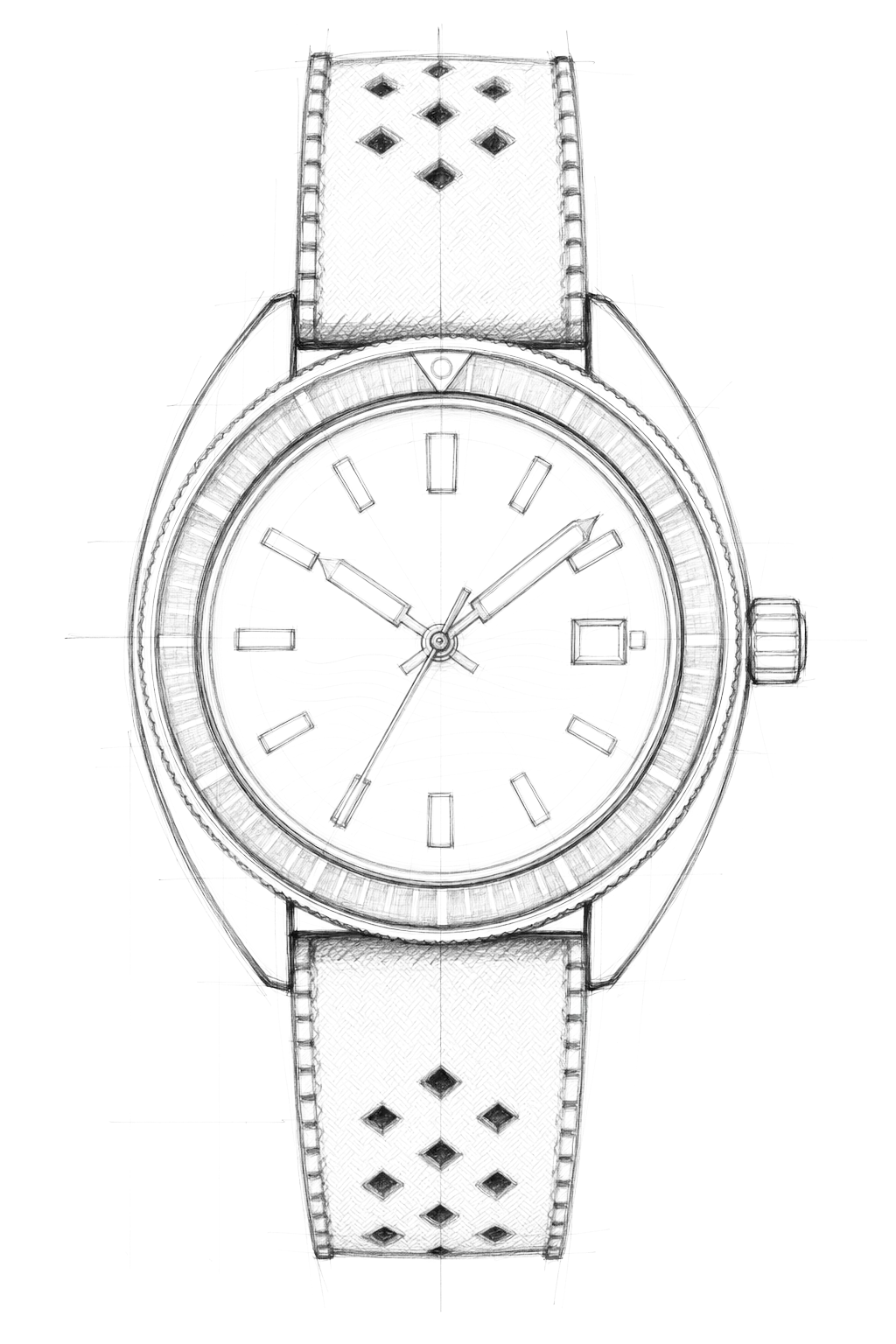 Watch technical diagram