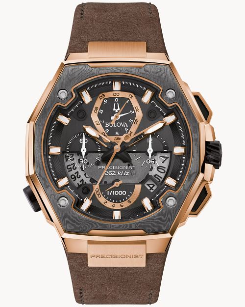 Bulova precisionist leather strap hotsell - Main Image