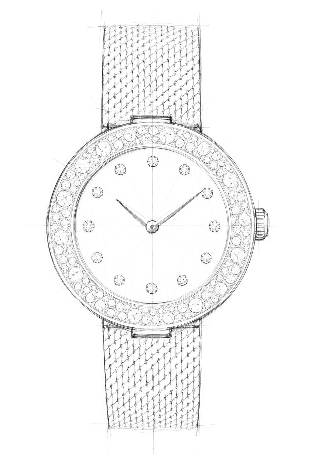 Watch technical diagram