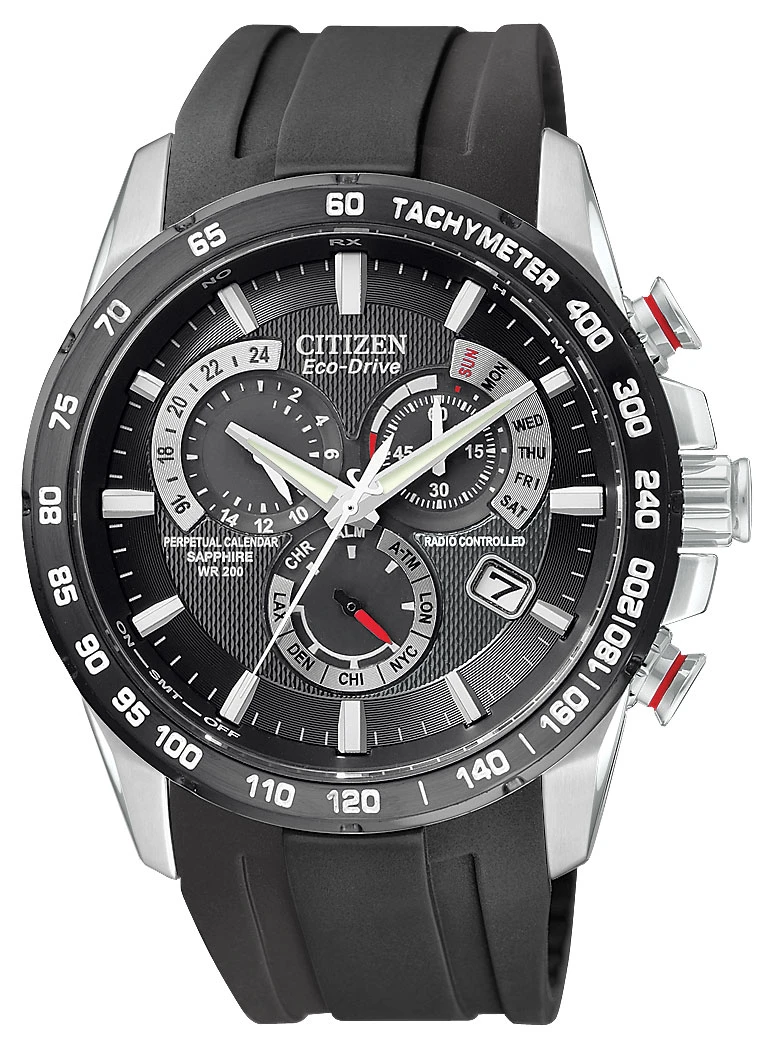 PCAT Black Dial Polyurethane Strap AT4008-01E | CITIZEN