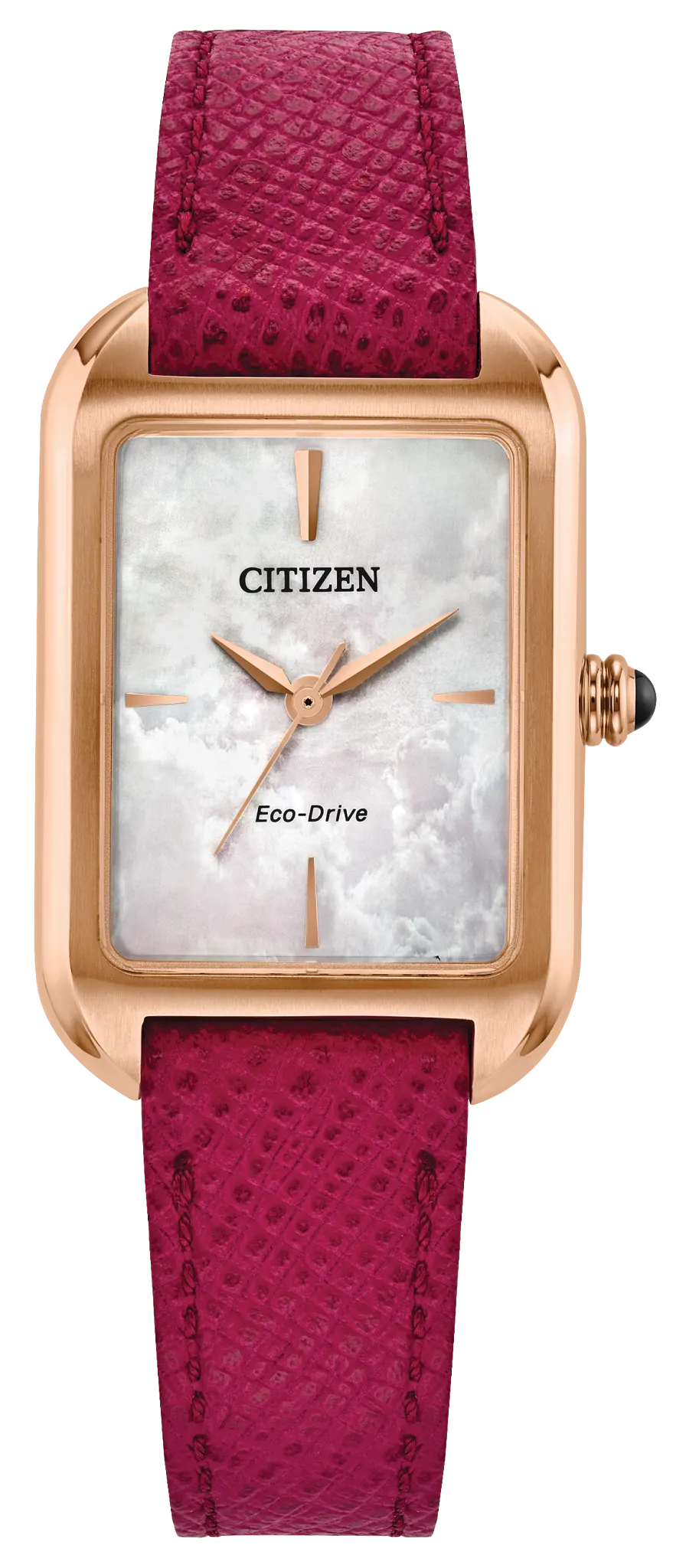 au maison Dress Classic White Dial Leather Strap EM1193-08D