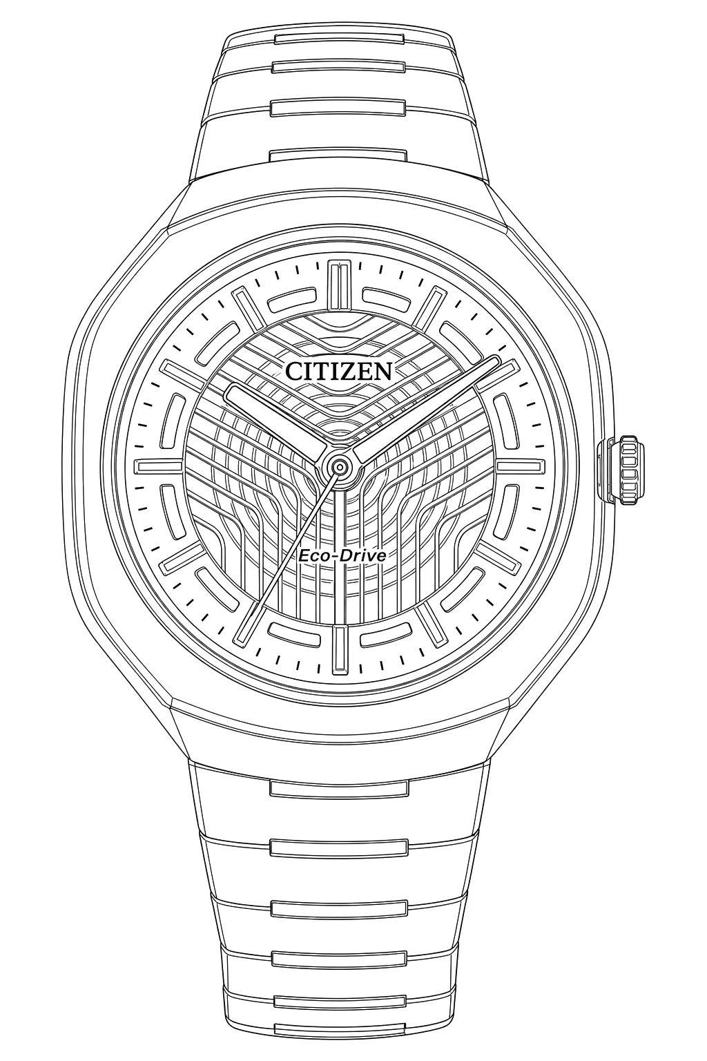 Watch technical diagram