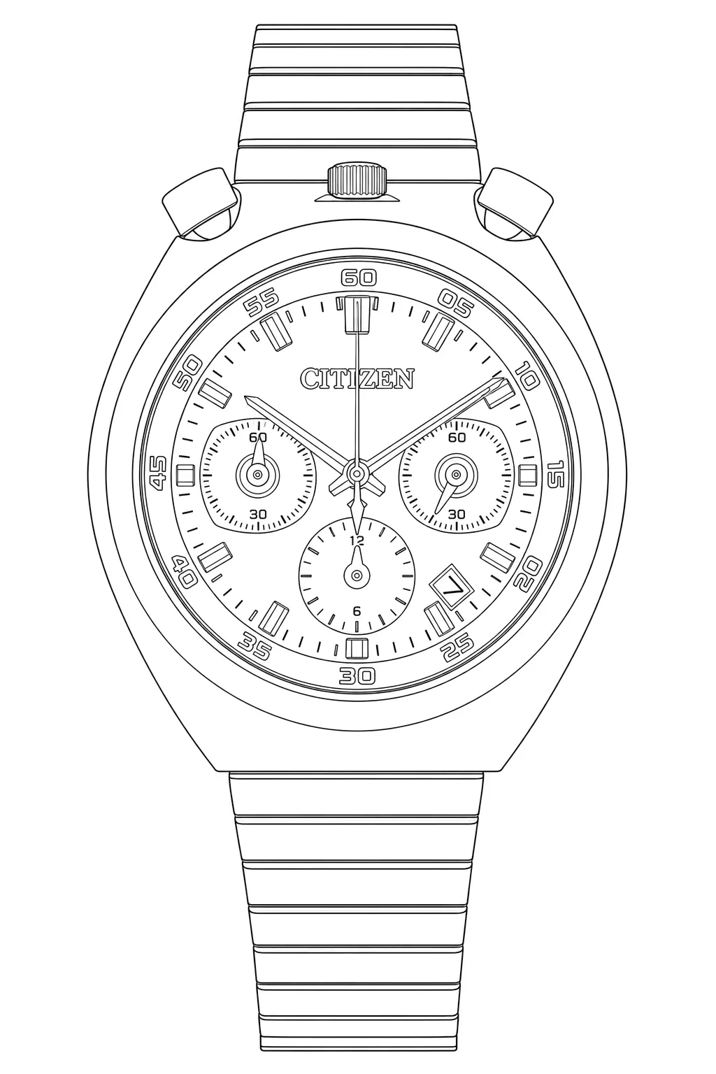 Watch technical diagram