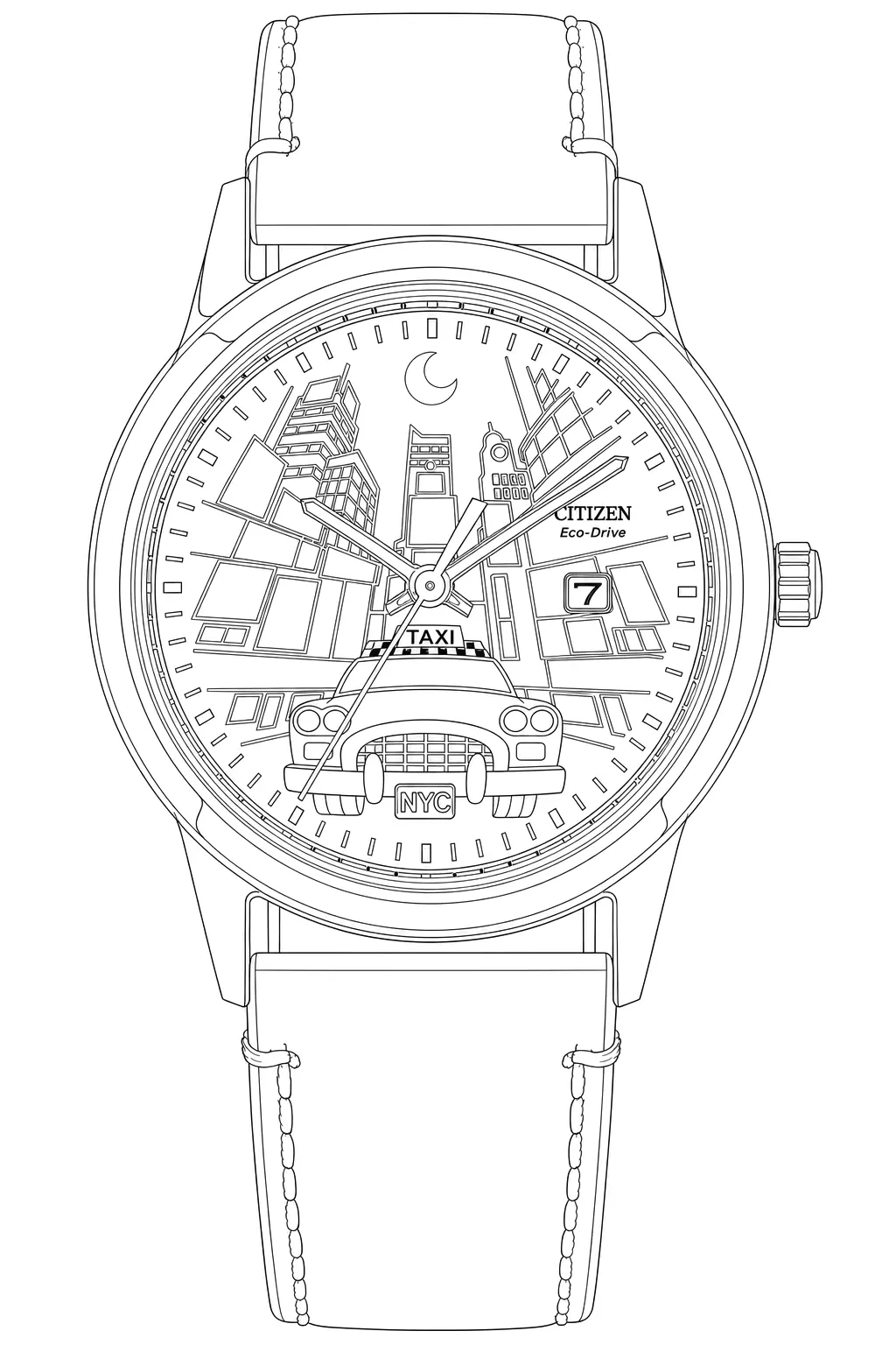 Watch technical diagram