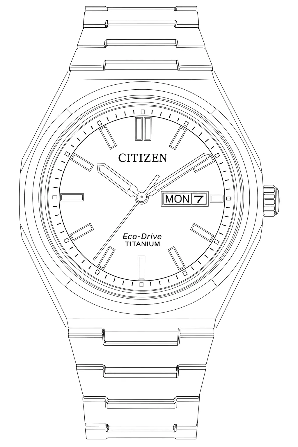 Watch technical diagram