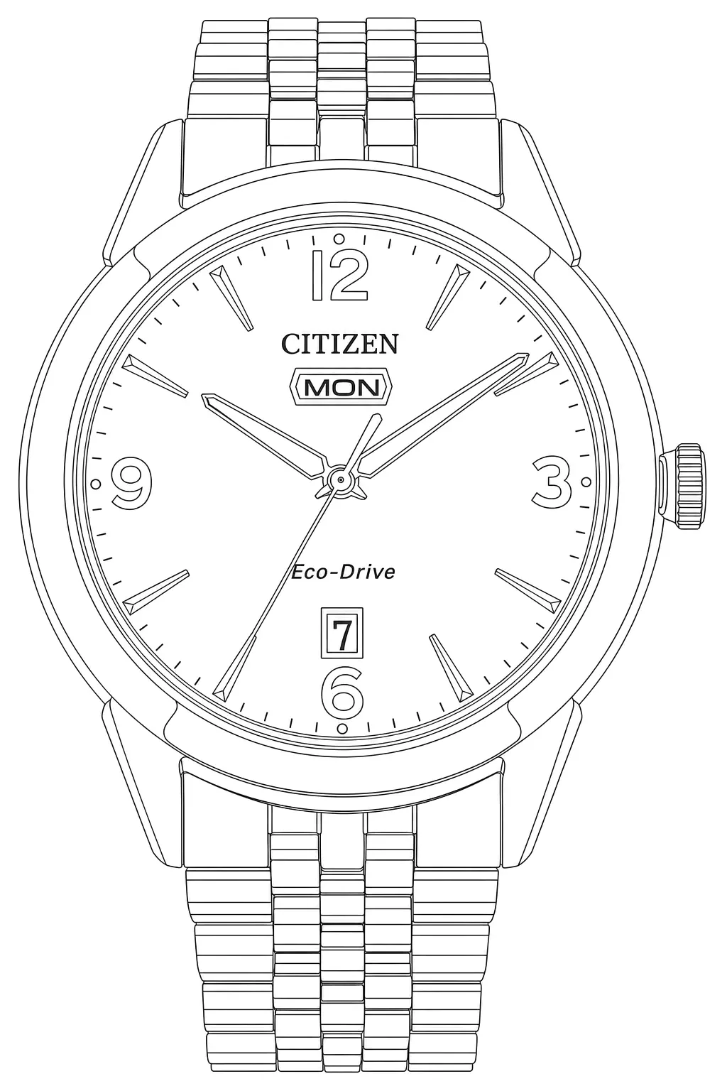 Watch technical diagram