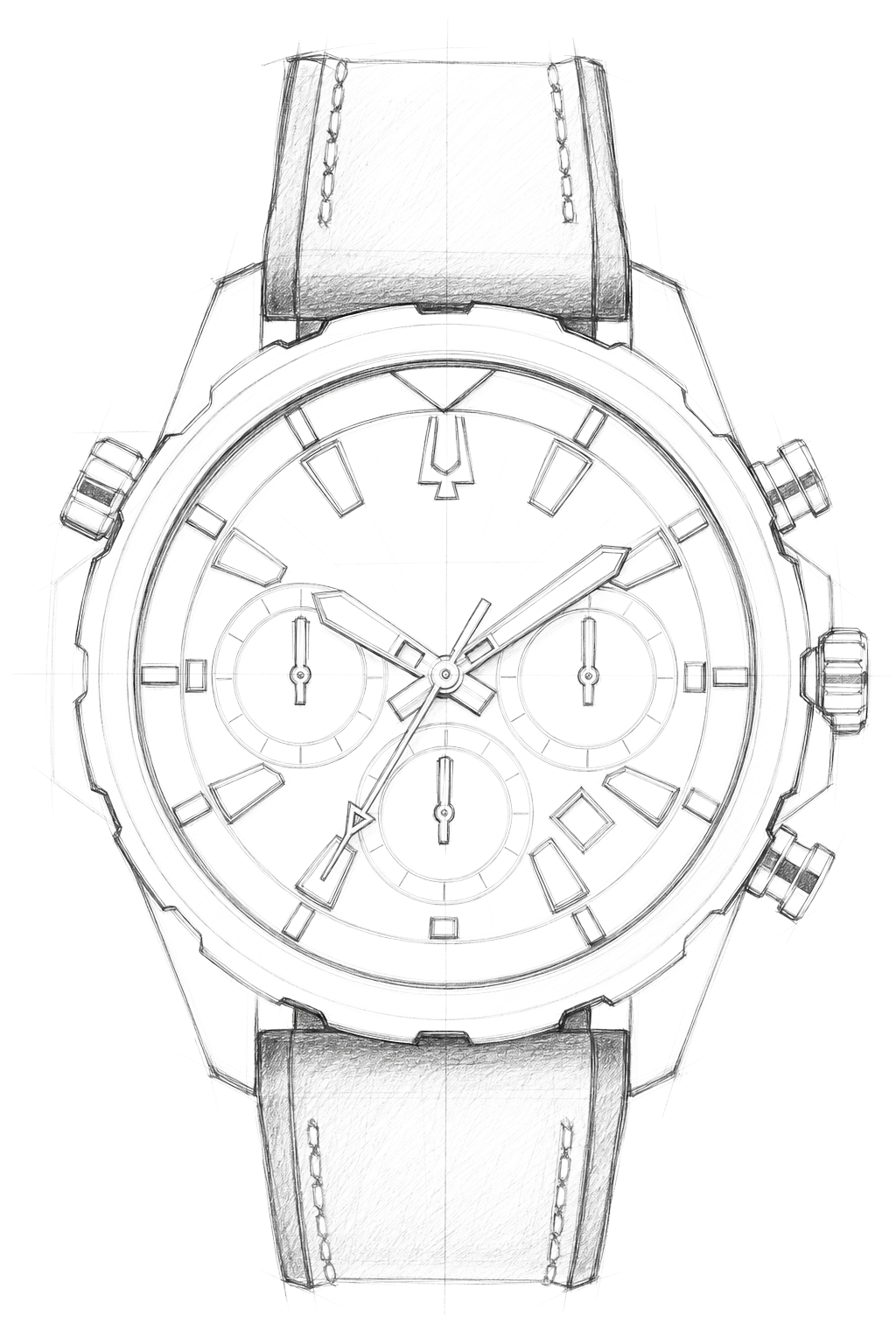 Watch technical diagram