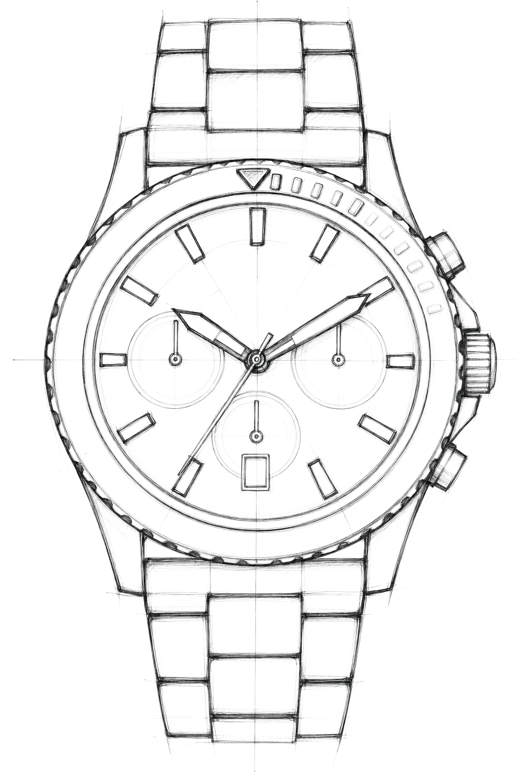 Watch technical diagram