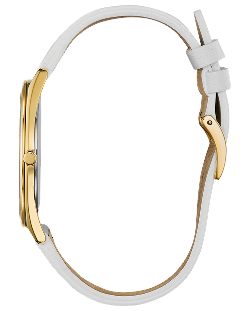 Citizen Stiletto Eco Drive Gold White Dial Stainless Steel Watch