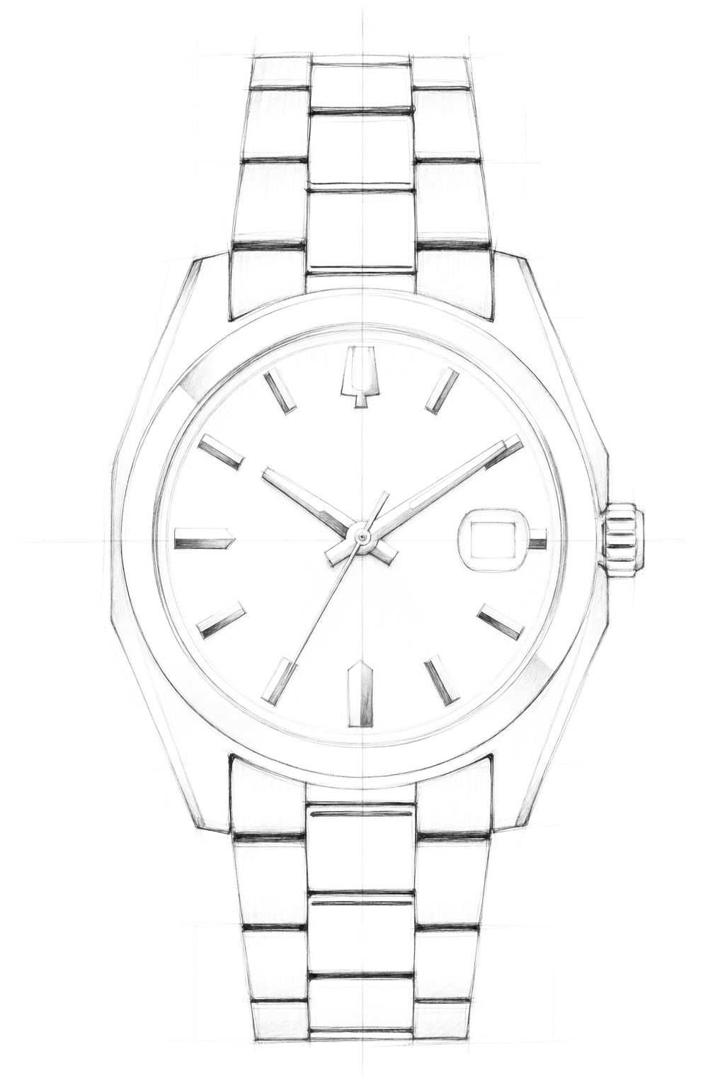 Watch technical diagram