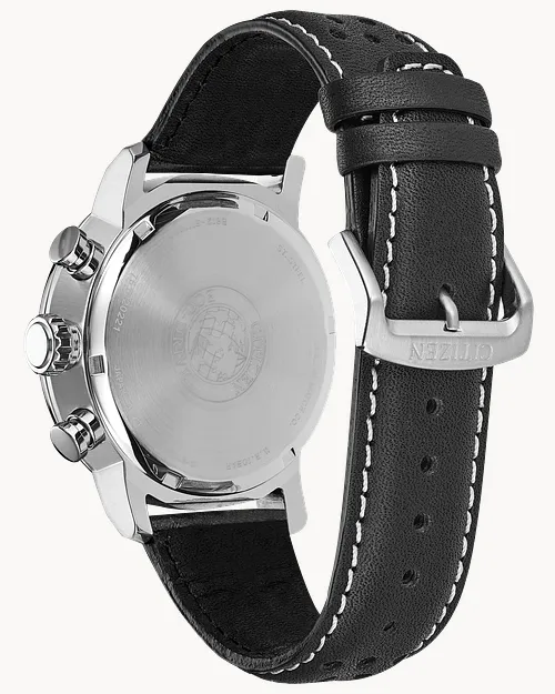 Brycen - Men's Eco-Drive CA0649-14E Steel Leather Strap Brycen - Men's Eco-Drive CA0649-14E Steel Leather Strap