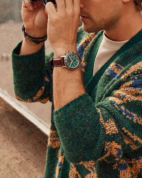 Brycen Green Dial Leather Strap CA0851-05X | CITIZEN Brycen Green Dial Leather Strap CA0851-05X | CITIZEN