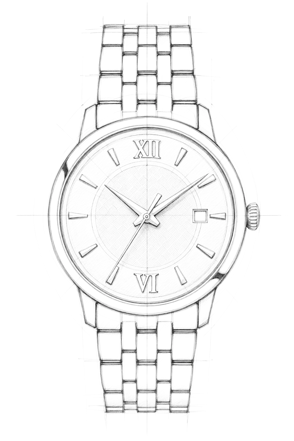 Watch technical diagram