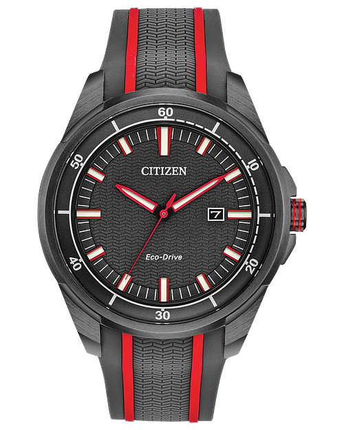 Citizen AR Men's Eco-Drive Grey Stainless Steel Watch | CITIZEN