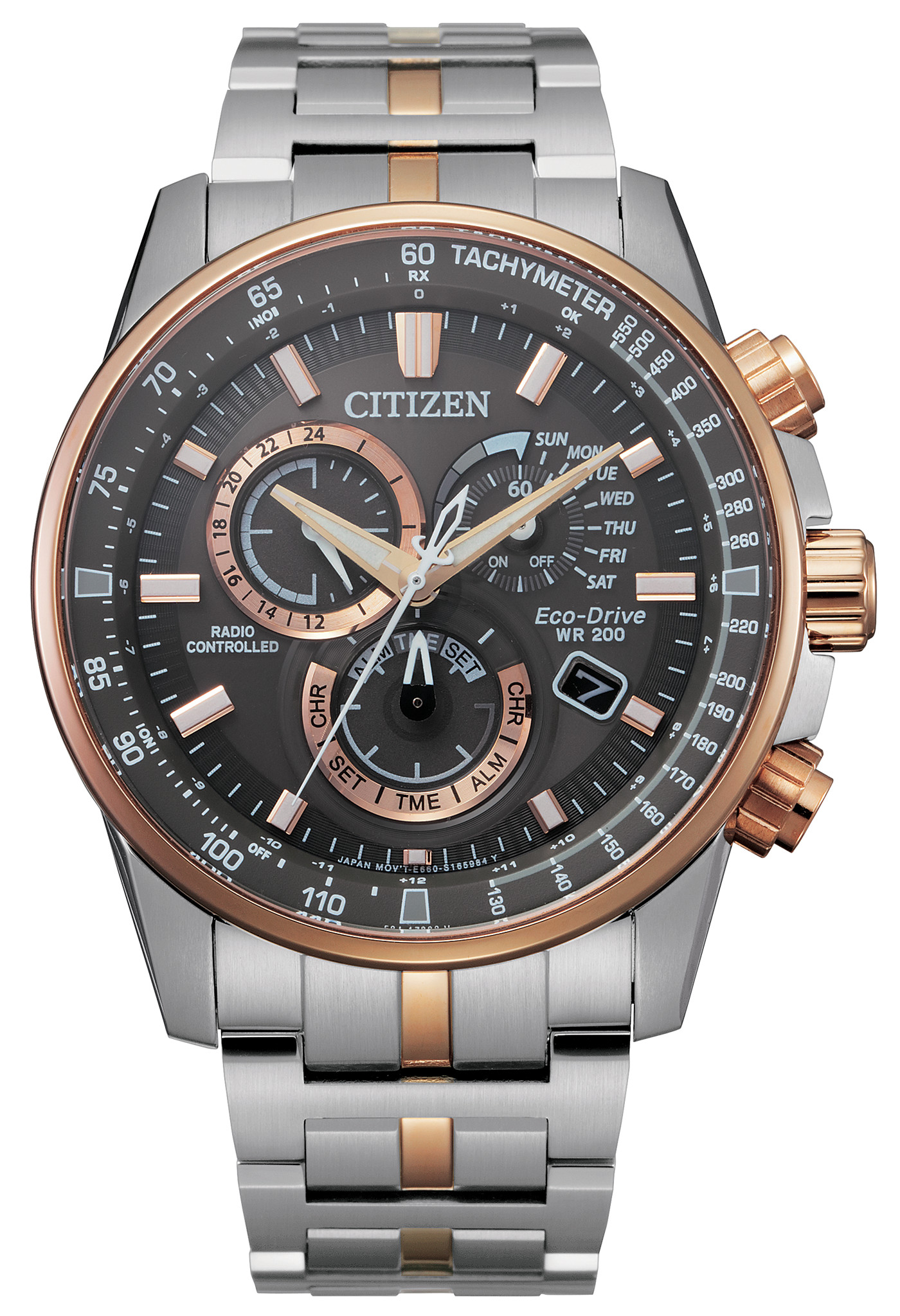 PCAT Brown Dial Stainless Steel Bracelet CB5896-54X | CITIZEN